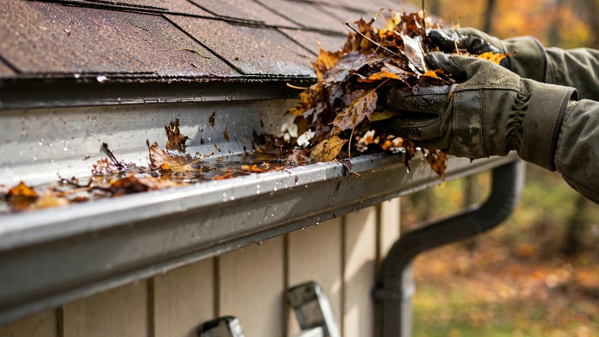 Gutter cleaning in Green Bay, WI